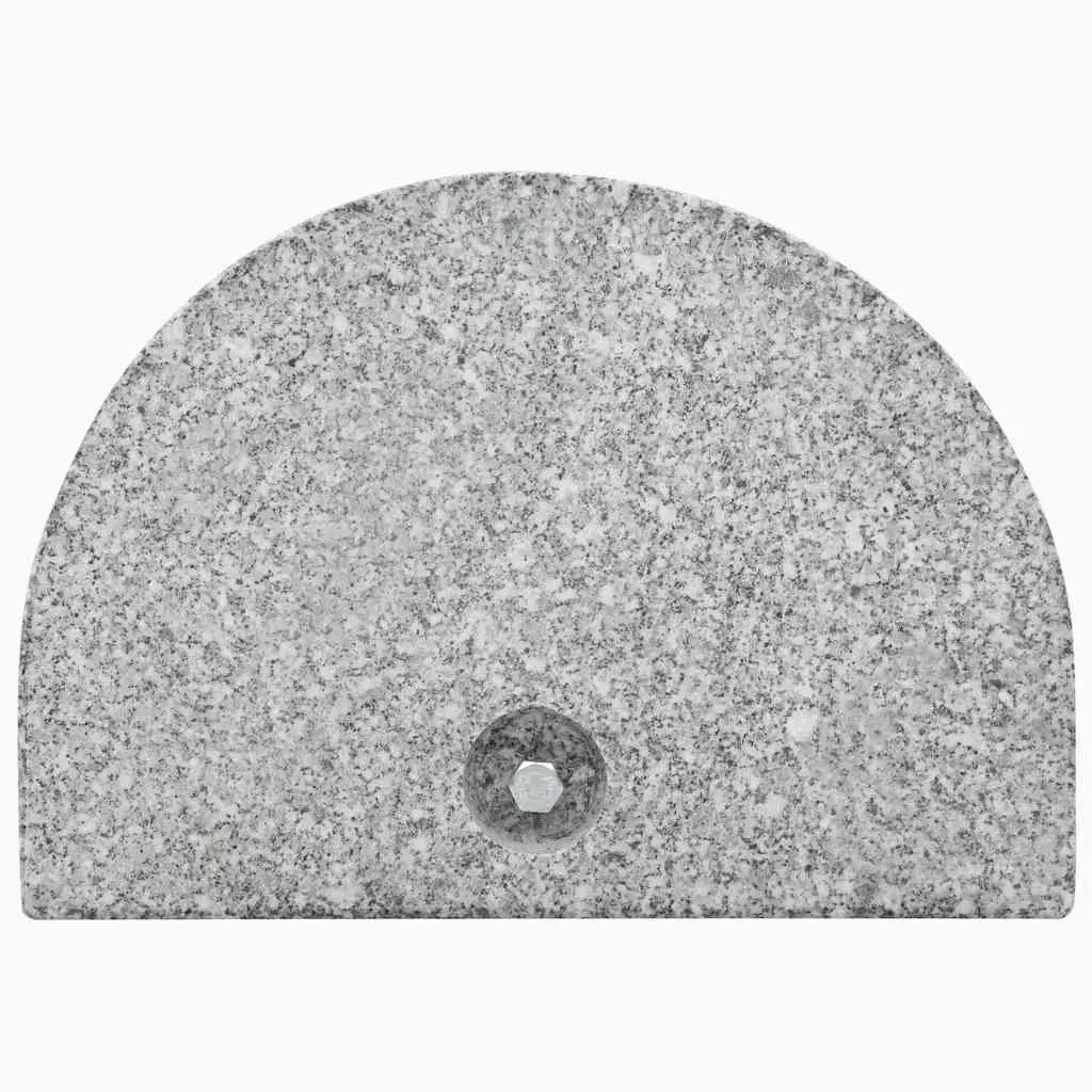 Parasol Base Granite Curved Grey 10kg Outdoor Umbrella Stand Weighted Stable