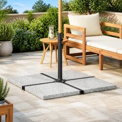 Umbrella Weight Plate Square Grey 25 kg Outdoor Parasol Base Stabilizer