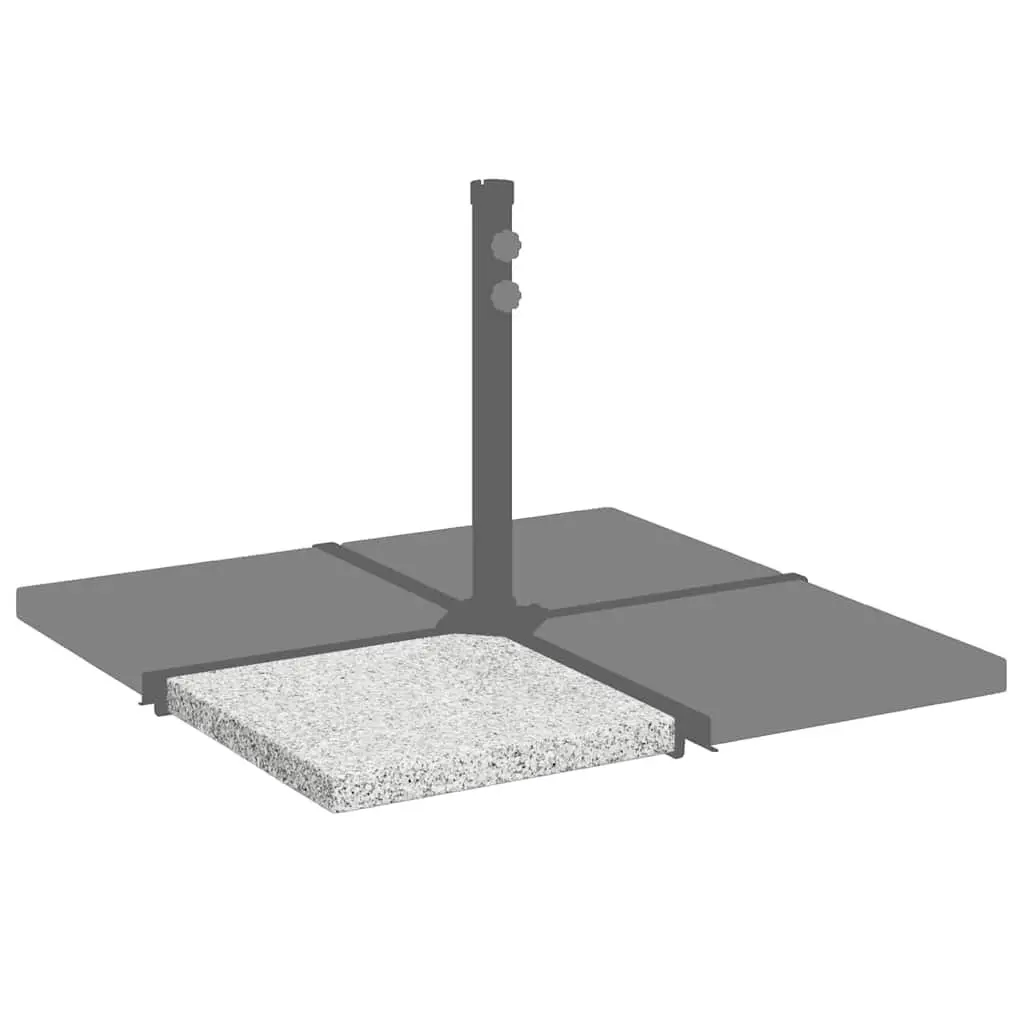Umbrella Weight Plate Square Grey 25 kg Outdoor Parasol Base Stabilizer
