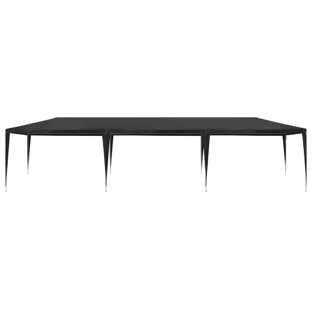 Outdoor Party Tent Canopy Anthracite PE Material 3x9m Garden Shelter