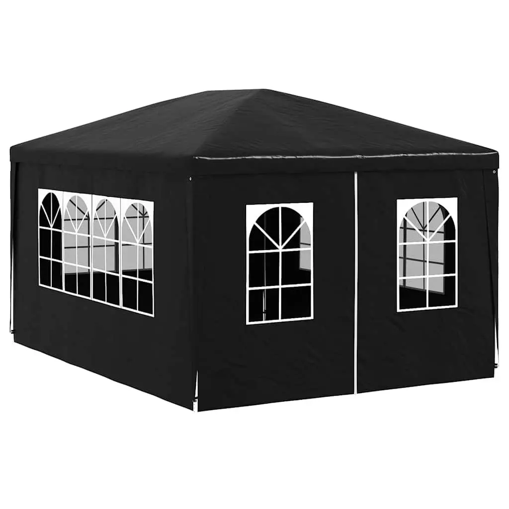 Party Tent 3x4 m Outdoor Canopy Marquee Garden Gazebo with Side Panels Door