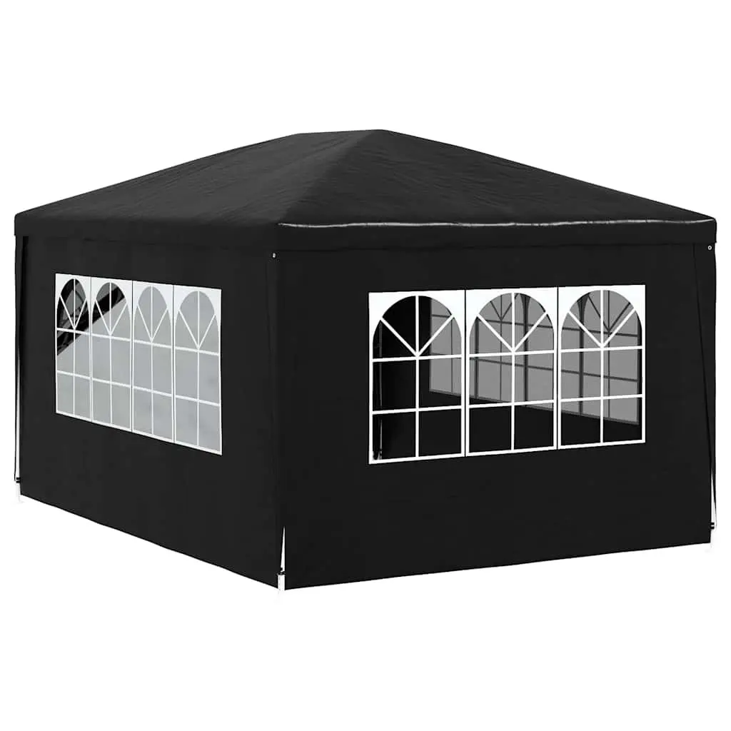 Party Tent 3x4 m Outdoor Canopy Marquee Garden Gazebo with Side Panels Door