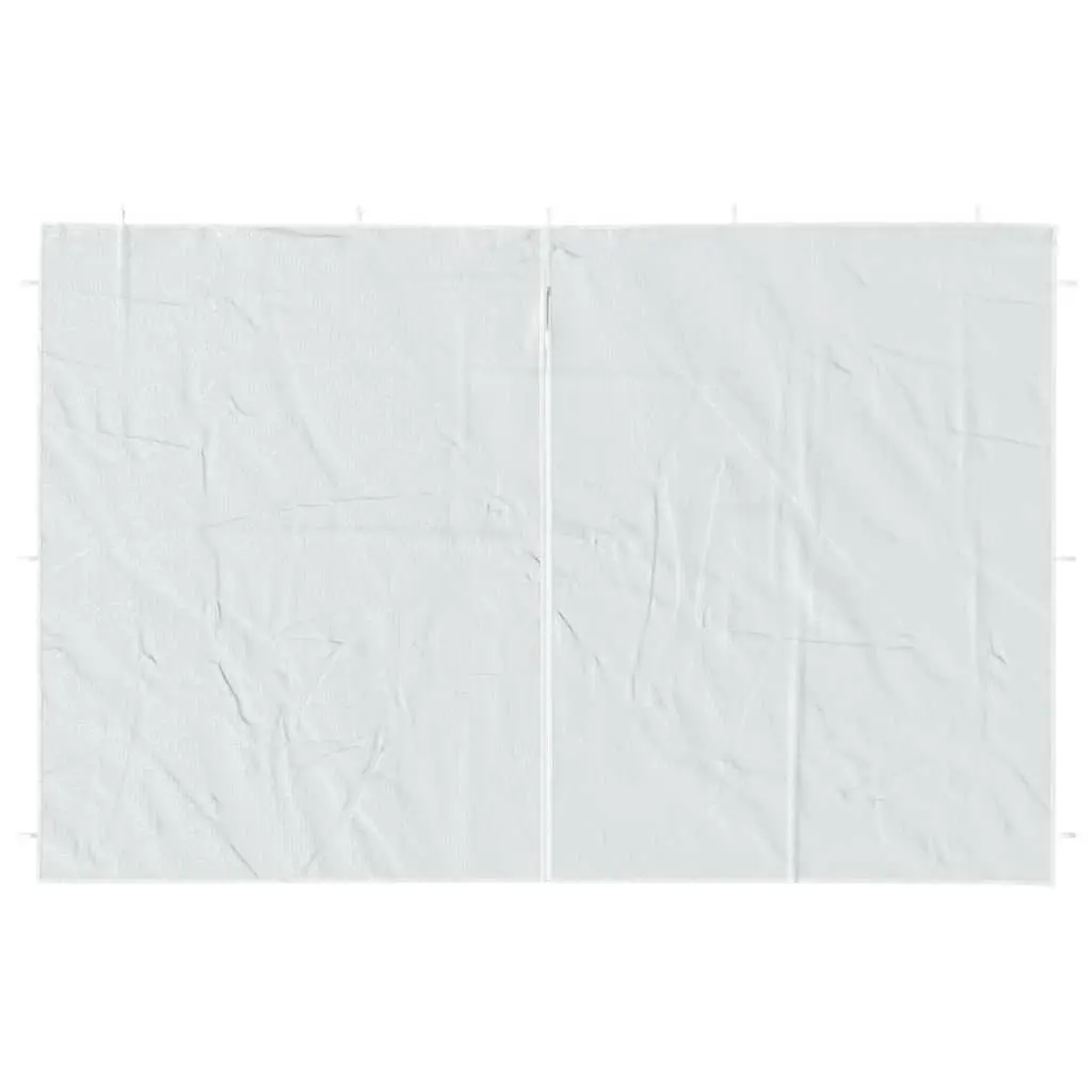 Outdoor Party Tent Replacement Sidewall White PE Panels 2 Piece Zipper