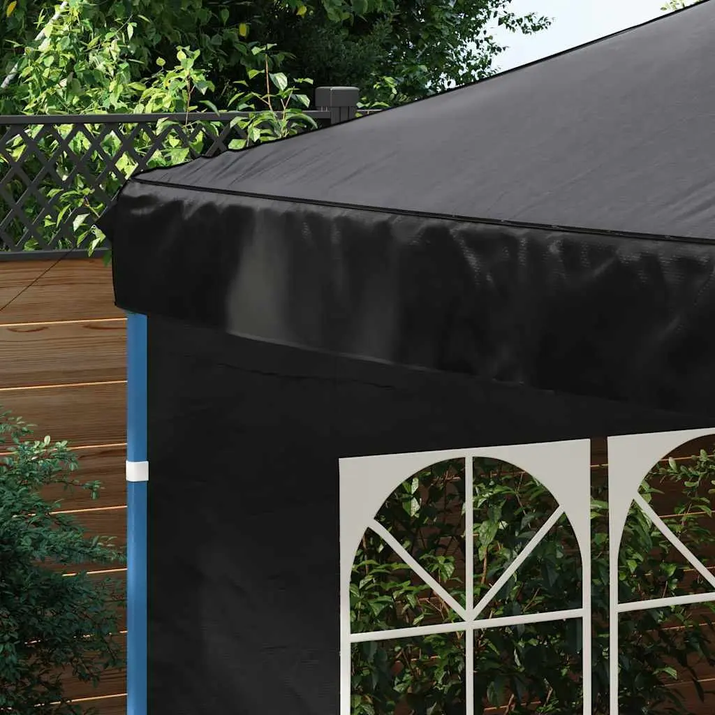 Marquee Tent Sidewall Weather-Resistant Anthracite 300 x 300 cm 2 Piece with Window