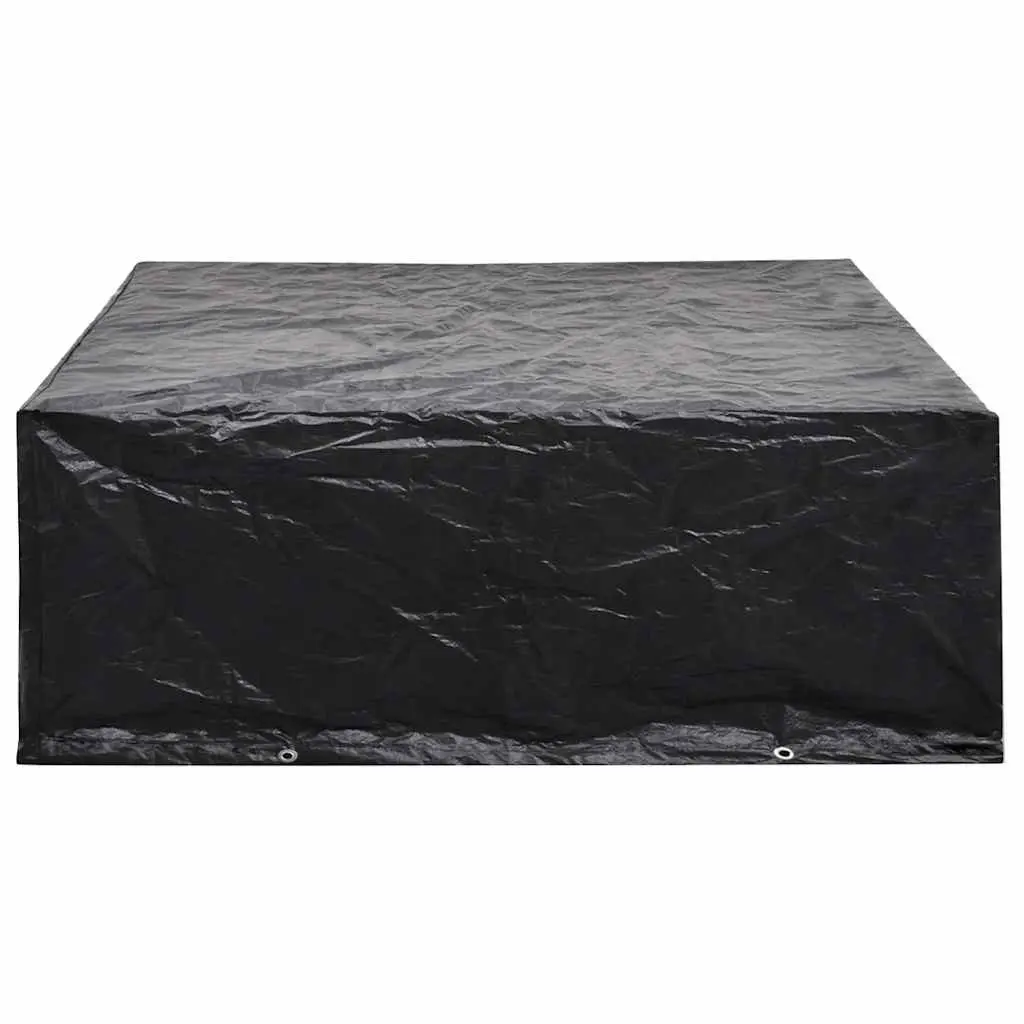 Garden Furniture Cover Black Outdoor Patio Protector 250x210x90cm 8 Eyelets Rope