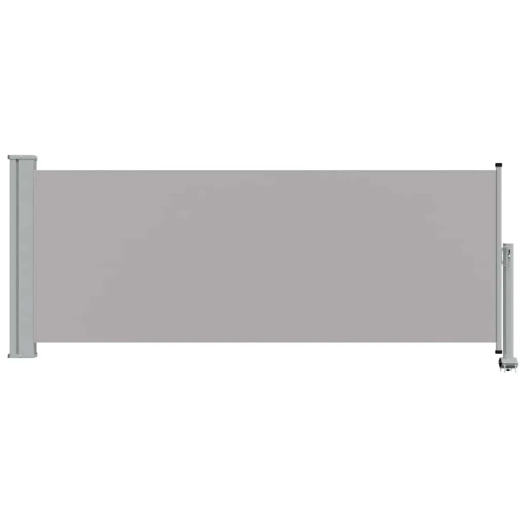 Retractable Side Awning 100 x 300 cm Patio Balcony Privacy Screen Grey Outdoor