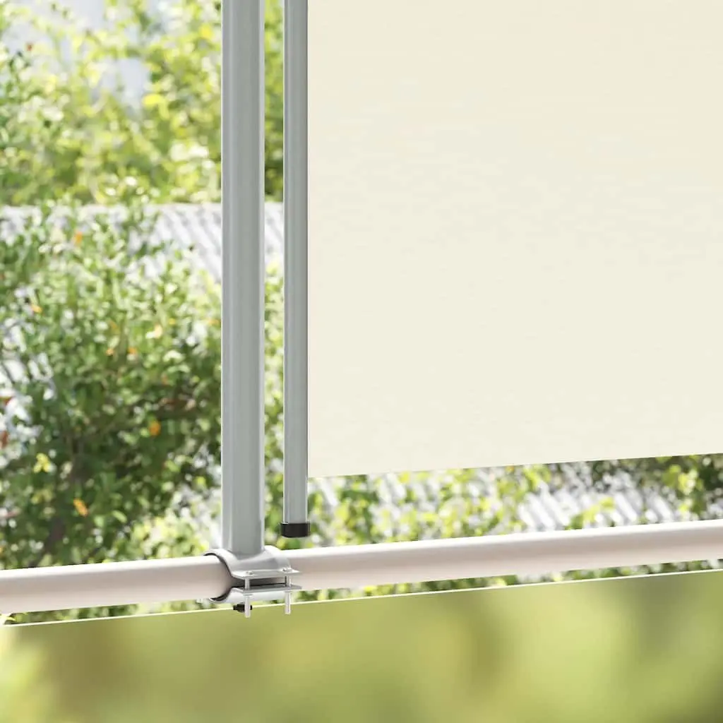 Patio Retractable Side Awning Cream 140 x 300 cm Outdoor Privacy Screen Shade