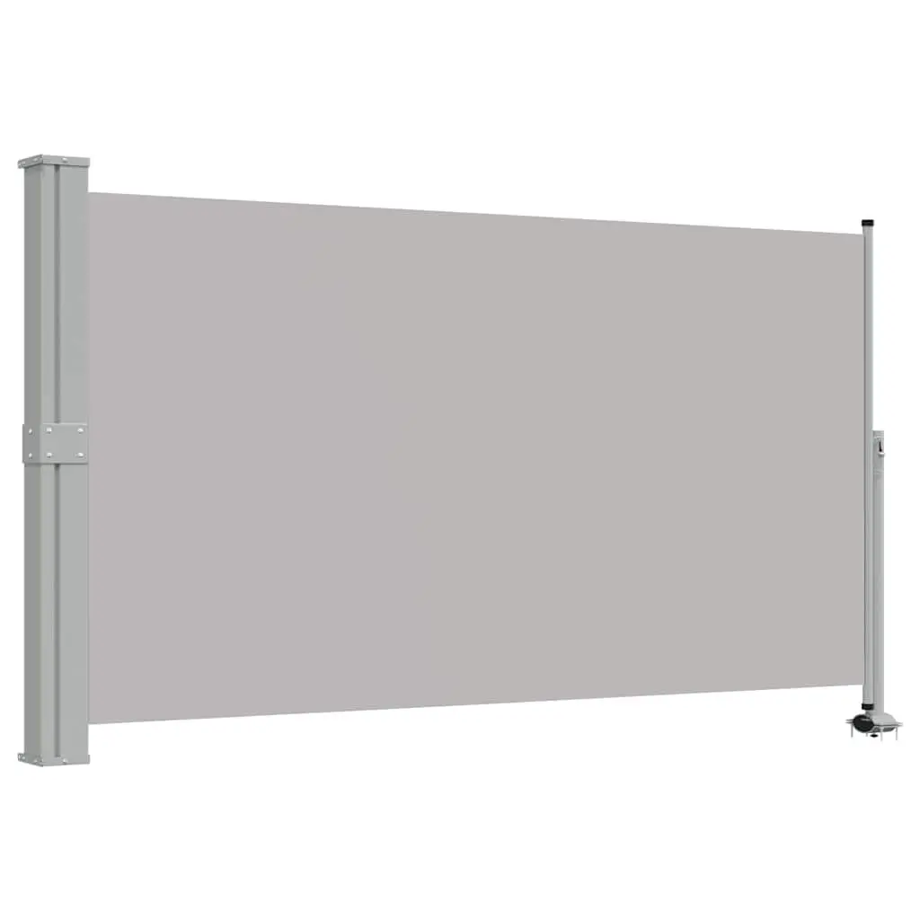 Grey Retractable Side Awning, 140 x 300 cm