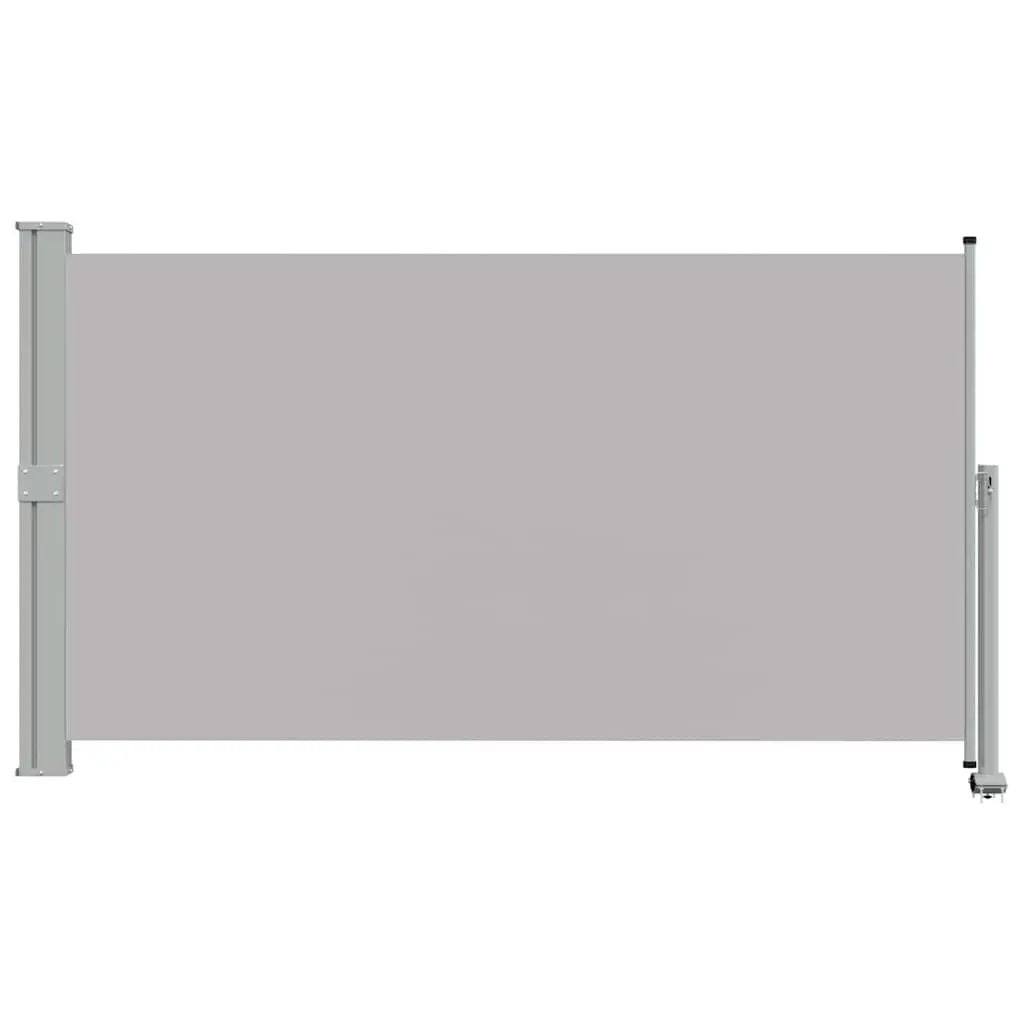 Grey Retractable Side Awning, 140 x 300 cm