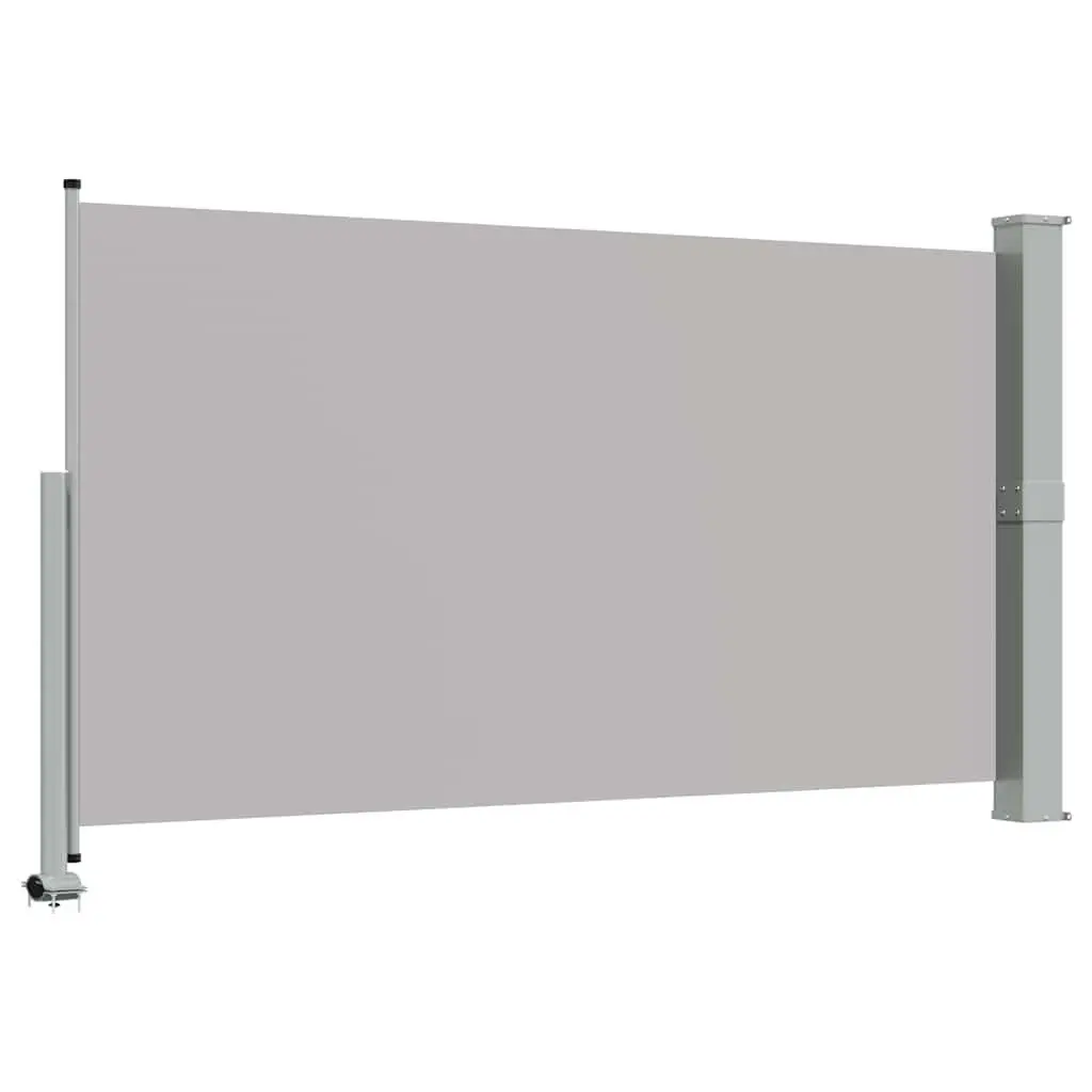 Grey Retractable Side Awning, 140 x 300 cm