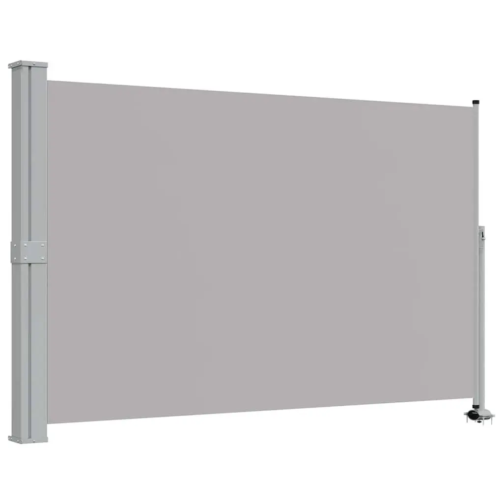 Patio Retractable Side Awning Grey 160 x 300 cm Outdoor Privacy Screen Shade
