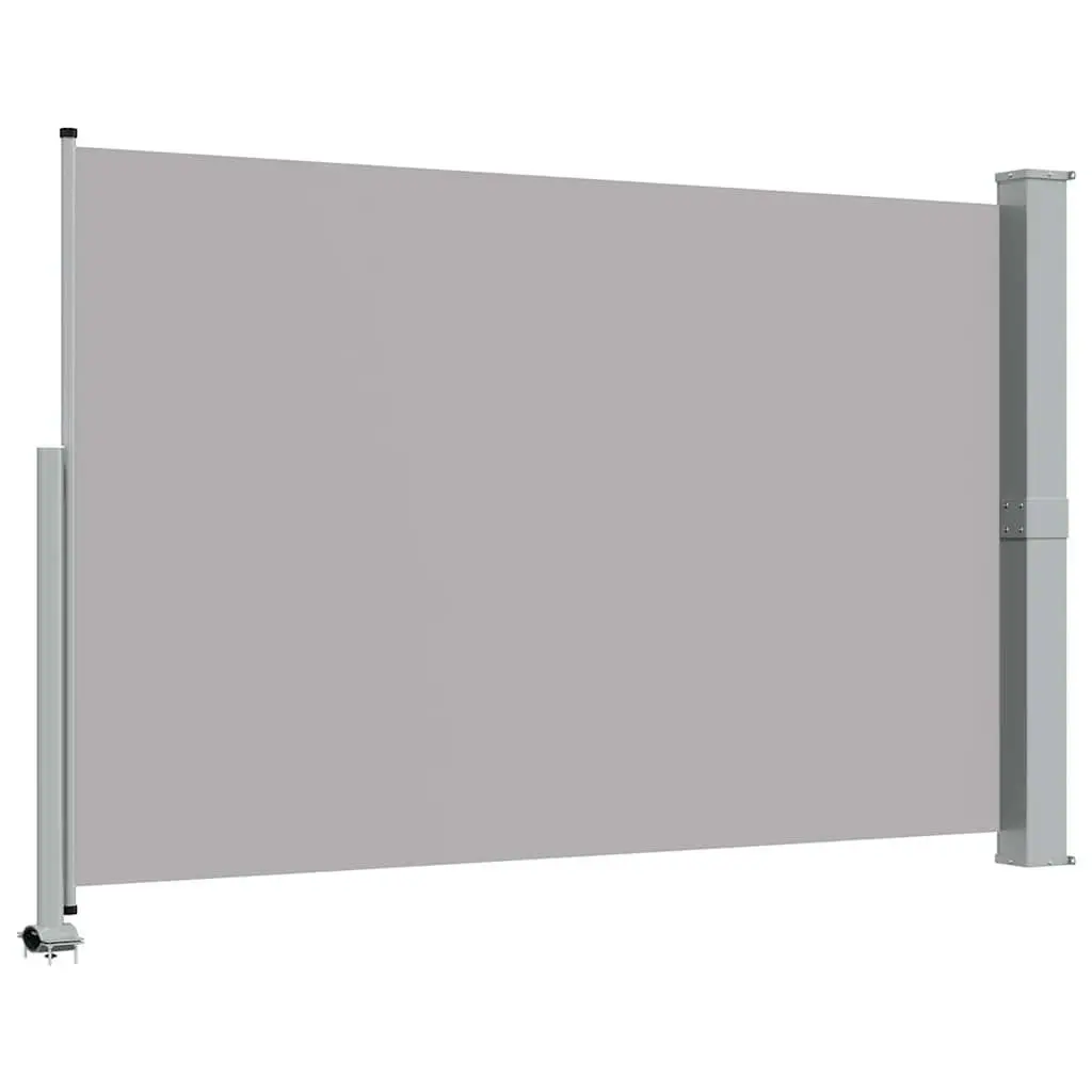 Patio Retractable Side Awning Grey 160 x 300 cm Outdoor Privacy Screen Shade