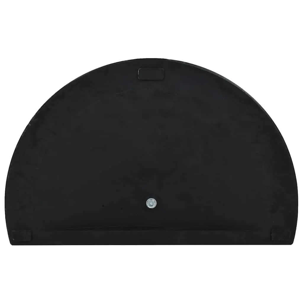 Half Round Parasol Base Weather Resistant Polyresin