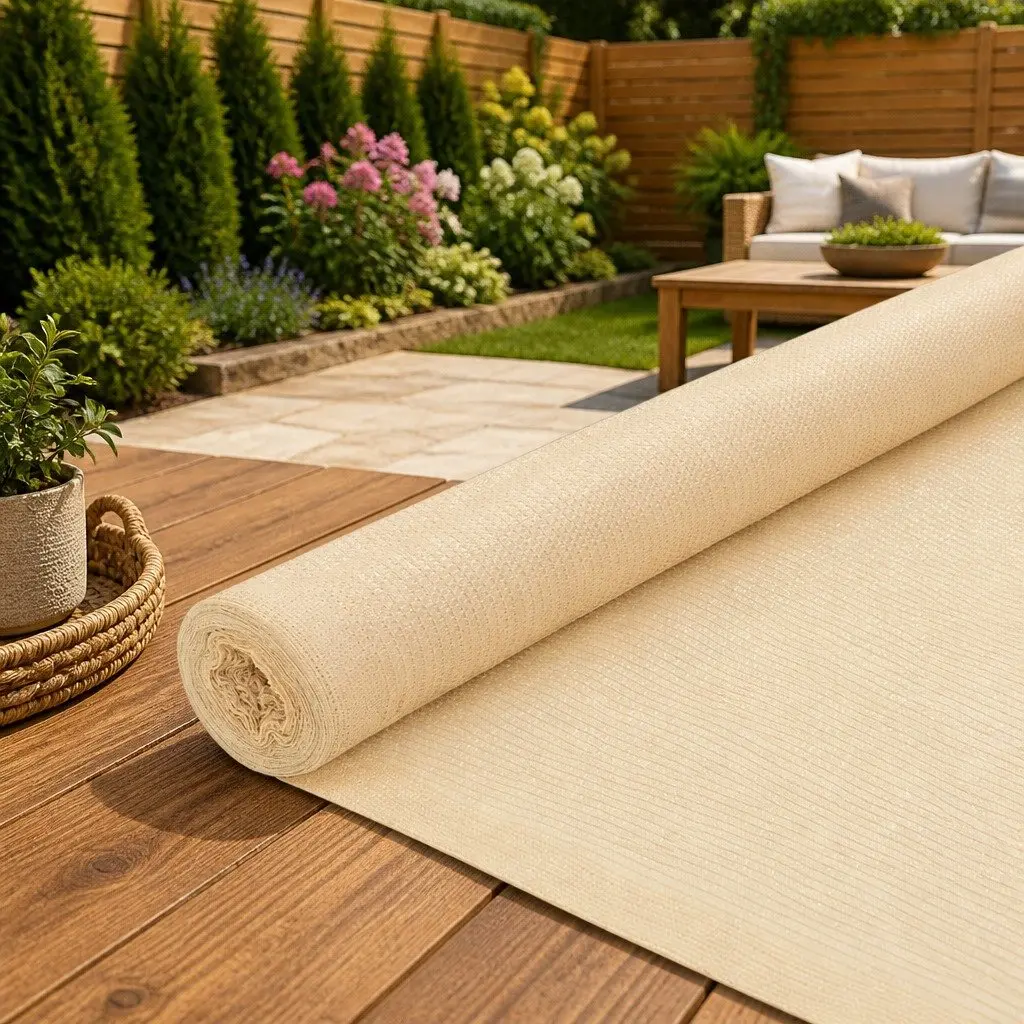 Privacy Shade Net Outdoor Garden Balcony Patio Screen Beige 2x25m