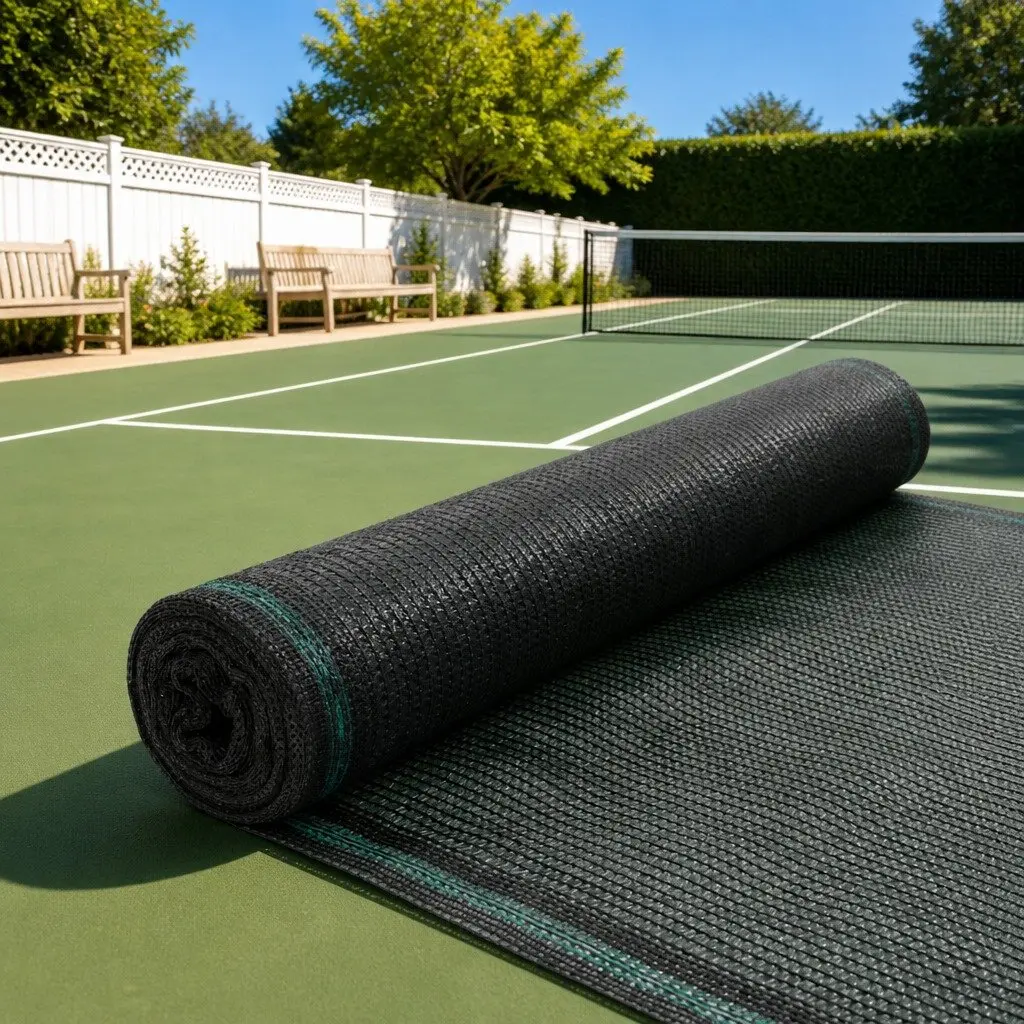Tennis Court Screen HDPE Windbreak Privacy Barrier 1.8 x 25m Green Outdoor