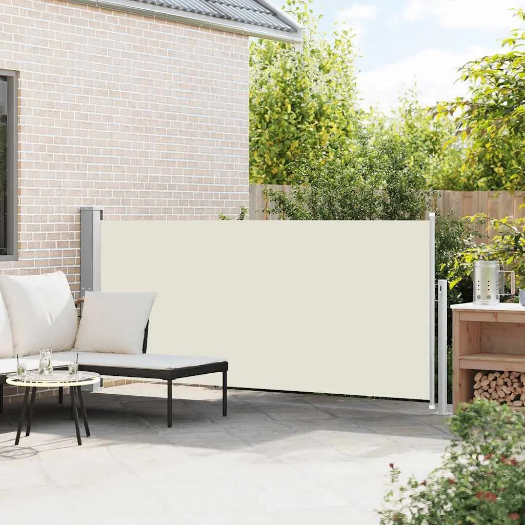 Retractable Side Awning Automatic Roll-back Function 140 x 300 cm Privacy Screen Outdoor