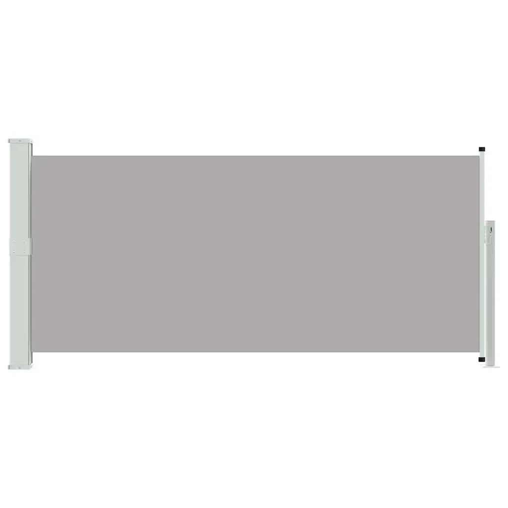 Retractable Side Awning Automatic Roll-back 140 x 300 cm Grey