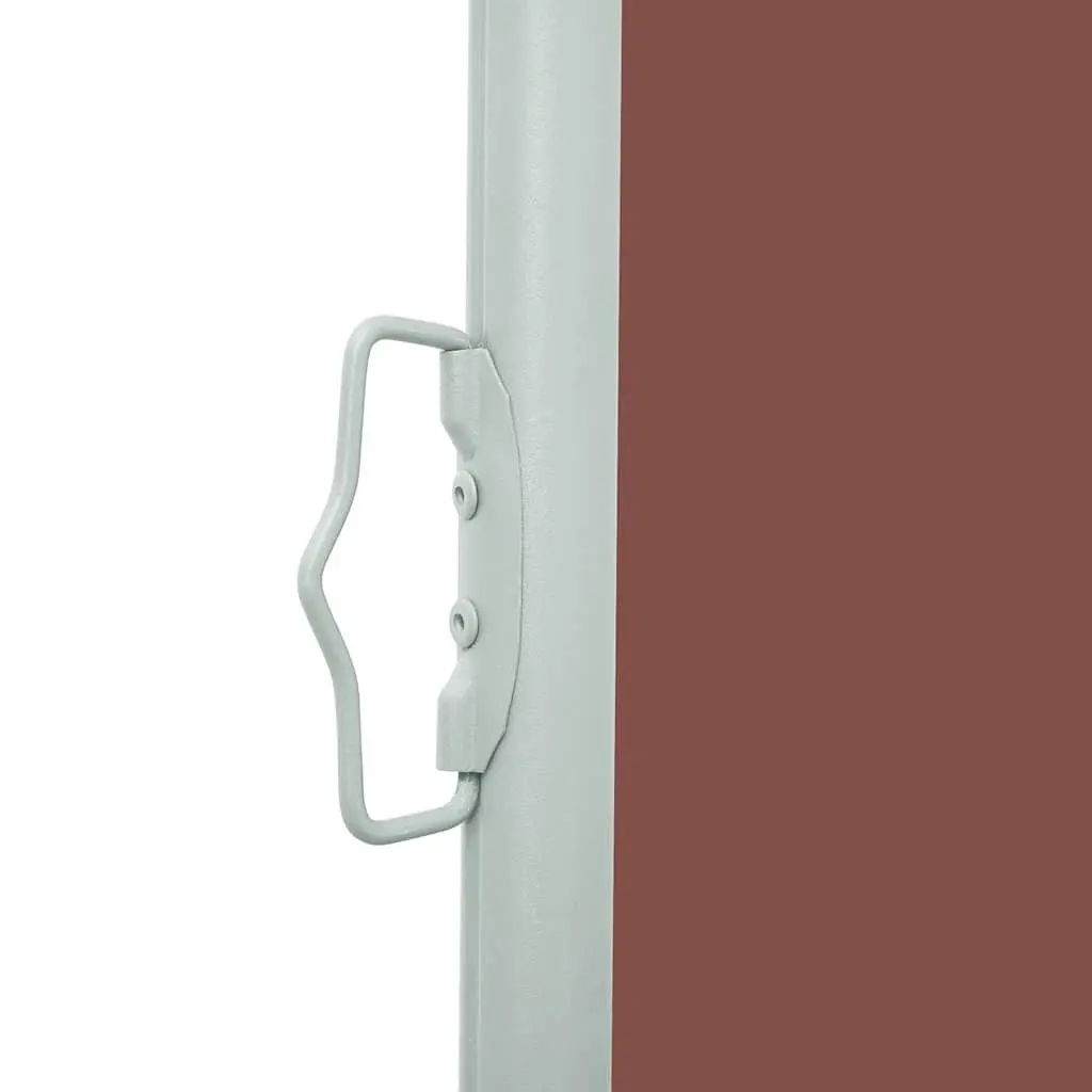 Retractable Side Awning 117x314 cm Brown Outdoor Privacy Screen Patio Balcony