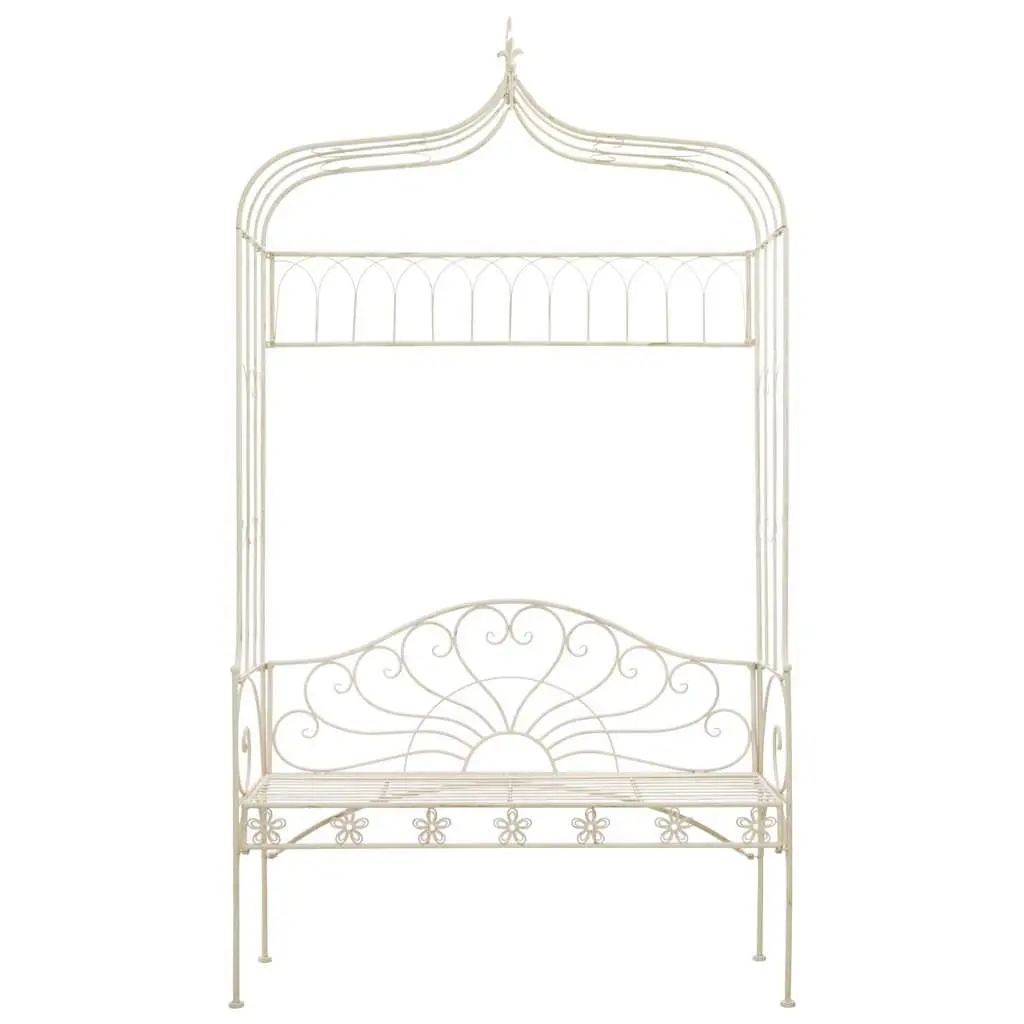 Garden Bench Antique Style Wrought Iron 122cm
