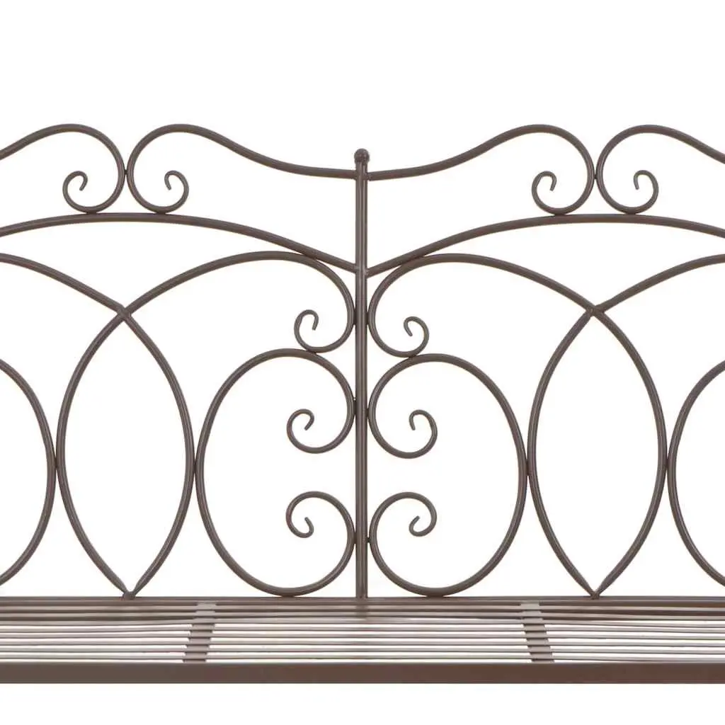 Antique Brown Garden Bench