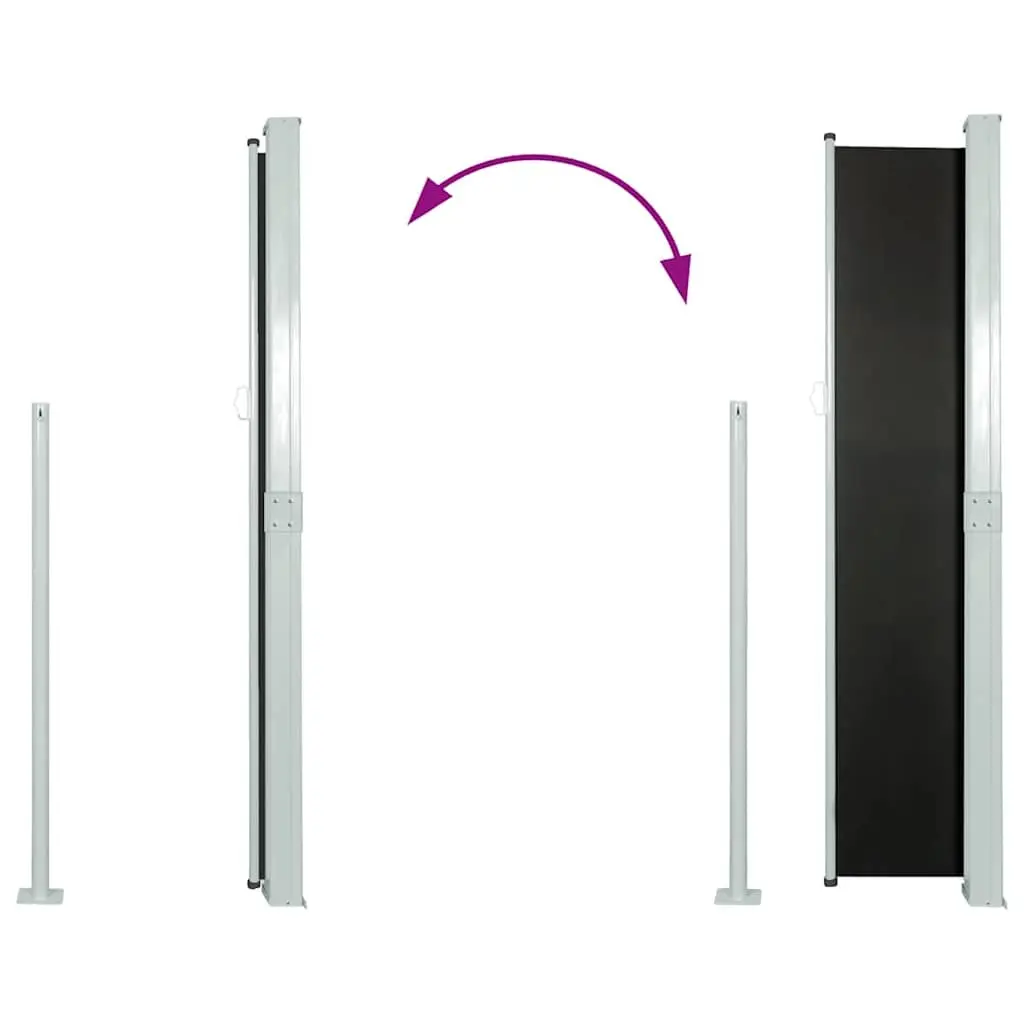 Retractable Side Awning Automatic Roll-back 160 cm x 500 cm Garden Patio Balcony Outdoor Sun Shade