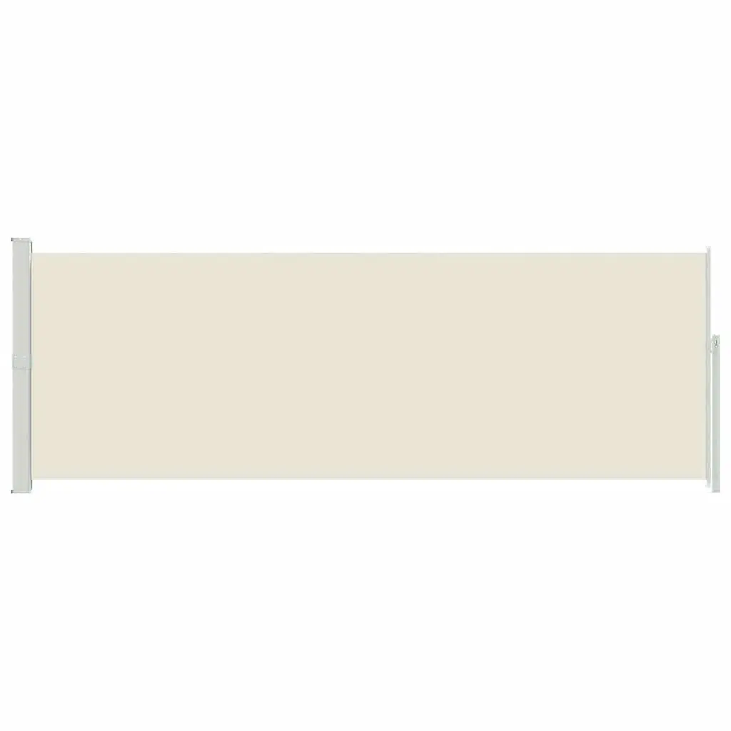Retractable Side Awning Automatic Roll-back Function 160 x 500 cm Outdoor Garden Patio Privacy Screen Shade