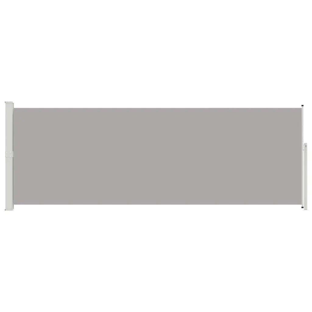 Retractable Side Awning Garden Patio Screen 160x500cm Outdoor Sunshade Grey