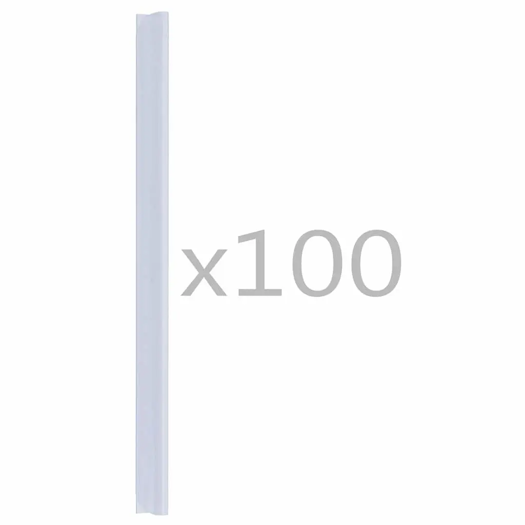 Fence Strip Clips PVC Transparent Weather and UV Resistant 100 Piece