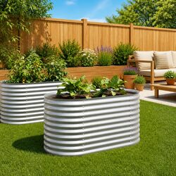 Friendly Raised Garden Bed 160x80x81 cm for Your Plants