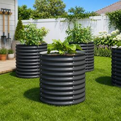 Your Garden Awaits: Galvanised Steel Raised Bed 80x80x81cm