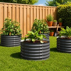 Create Your Own Outdoor Garden with This 80x80x44 cm Planter