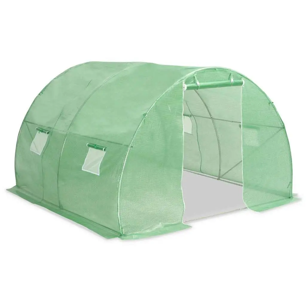 Greenhouse 9m² Galvanised Steel Frame 300x300x200cm Durable PE Mesh Garden Plant House