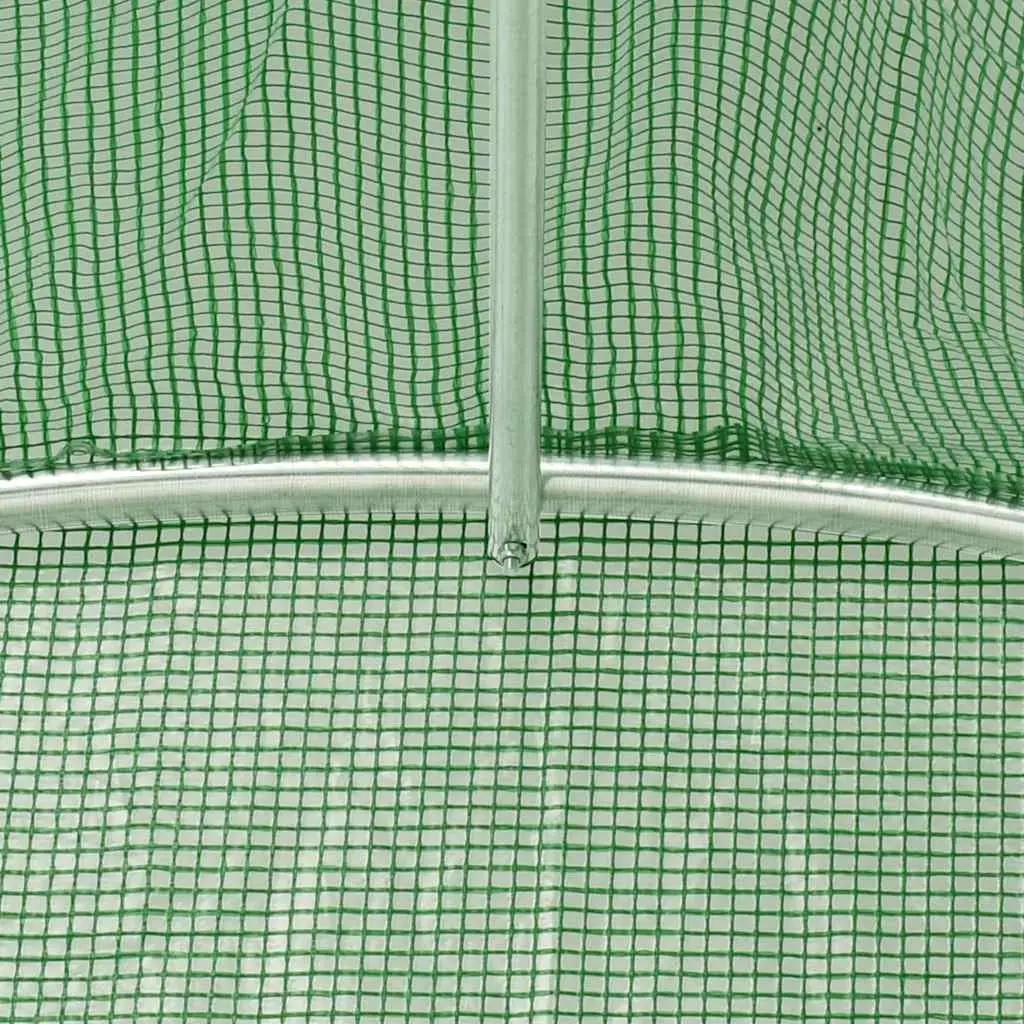 Greenhouse 9m² Galvanised Steel Frame 300x300x200cm Durable PE Mesh Garden Plant House