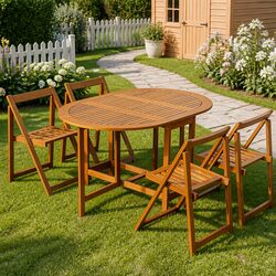 Friendly 5-Piece Outdoor Dining Set for Your Garden