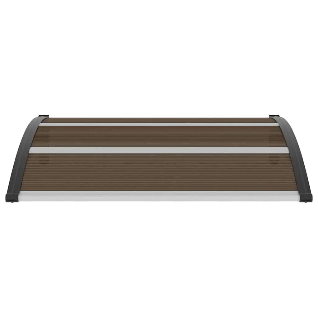 Door Canopy Black Polycarbonate Shelter 120x100cm