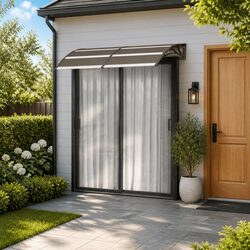 Your Friendly Black Polycarbonate Canopy Solution 200x100cm