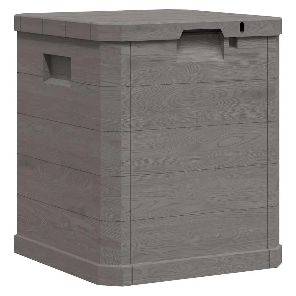 Outdoor Storage Box 90L Brown Weather-Resistant Organiser for Patio Deck Shed