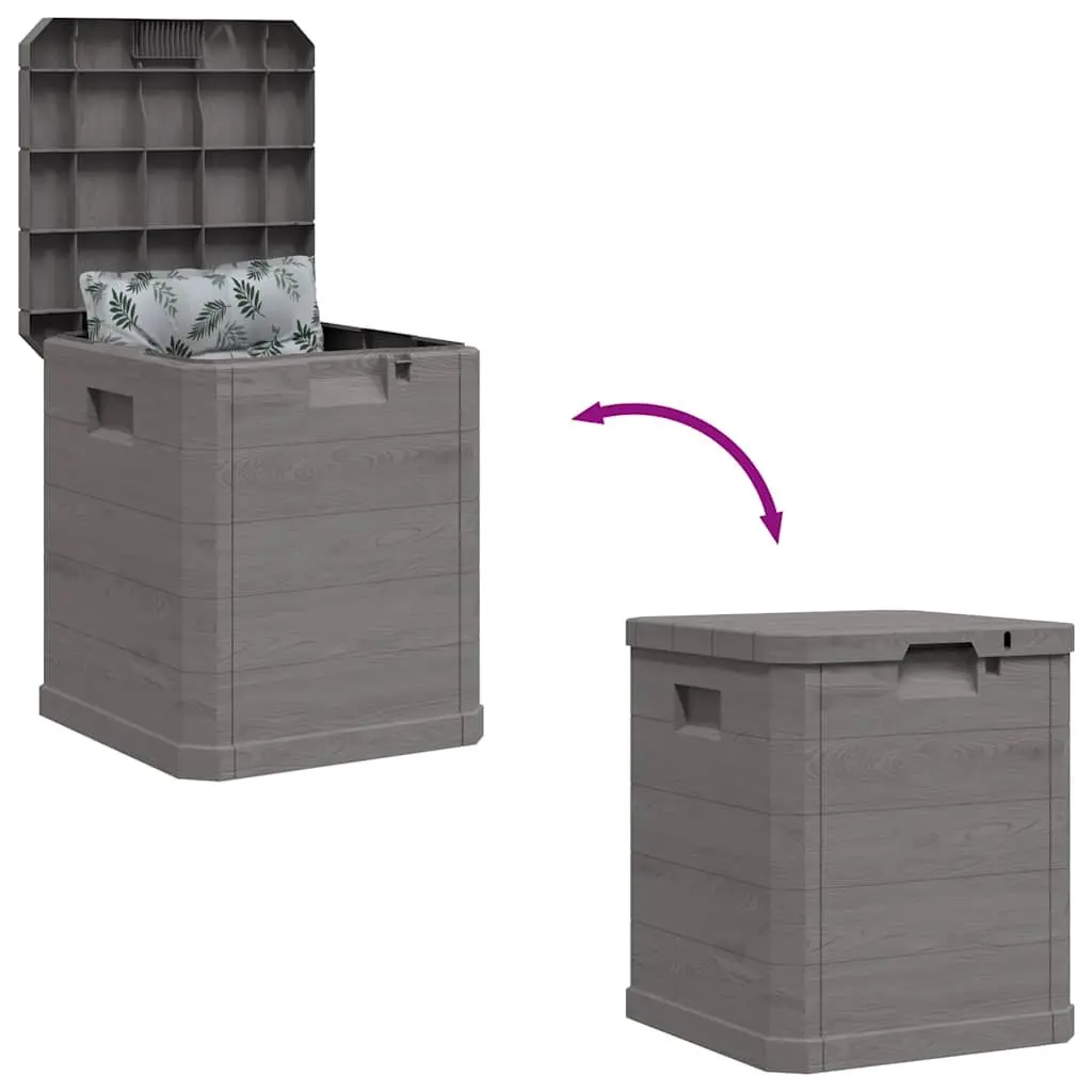 Outdoor Storage Box 90L Brown Weather-Resistant Organiser for Patio Deck Shed