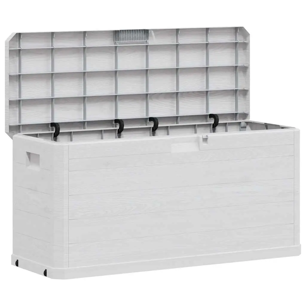 Garden Storage Box Weatherproof 280L Grey Plastic