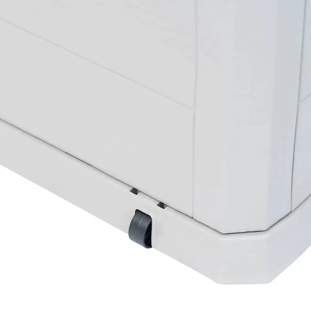 Garden Storage Box Weatherproof 280L Grey Plastic