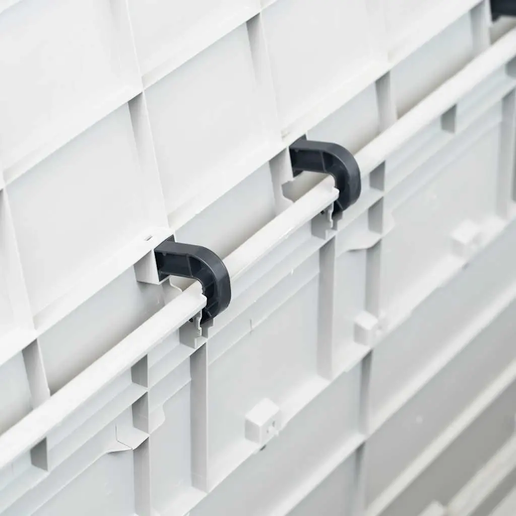 Garden Storage Box Weatherproof 280L Grey Plastic