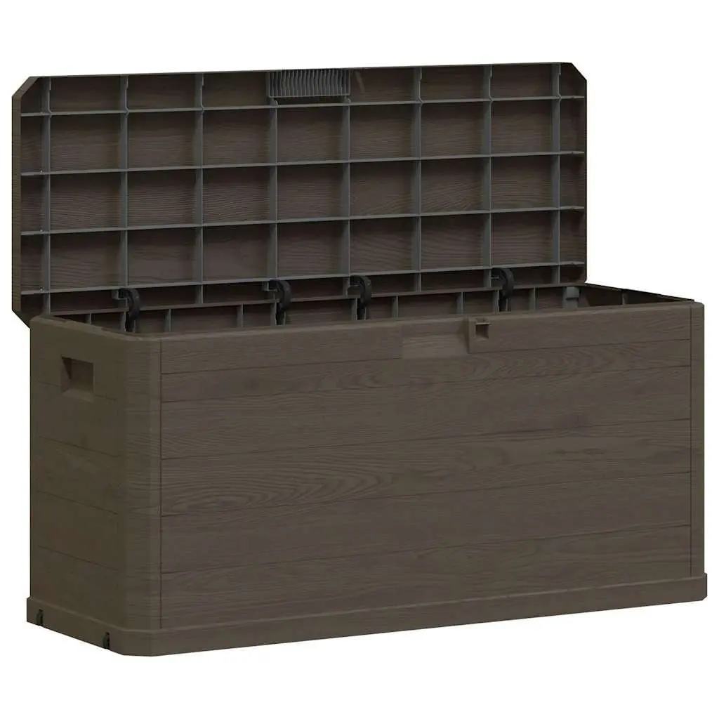 Garden Storage Box 280L Outdoor Furniture Deck Patio Backyard Organiser Brown