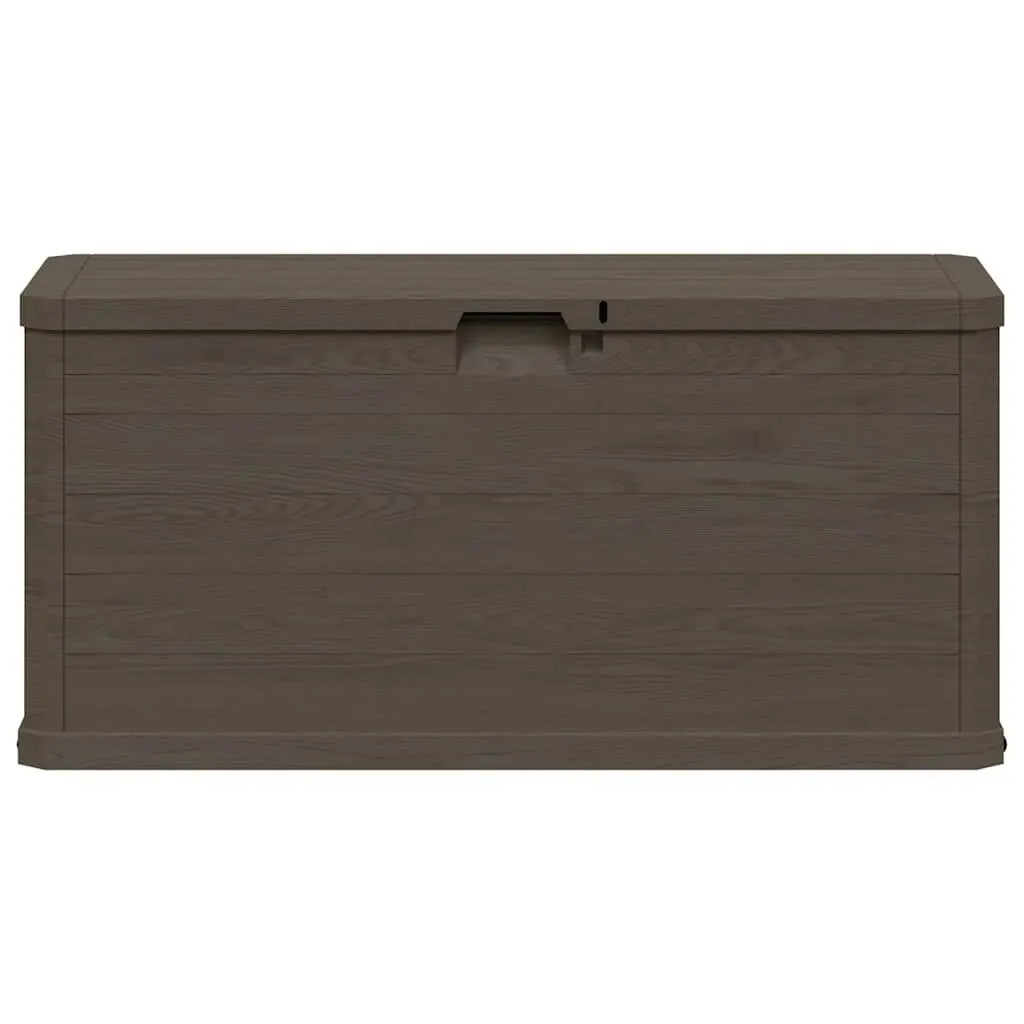 Garden Storage Box 280L Outdoor Furniture Deck Patio Backyard Organiser Brown