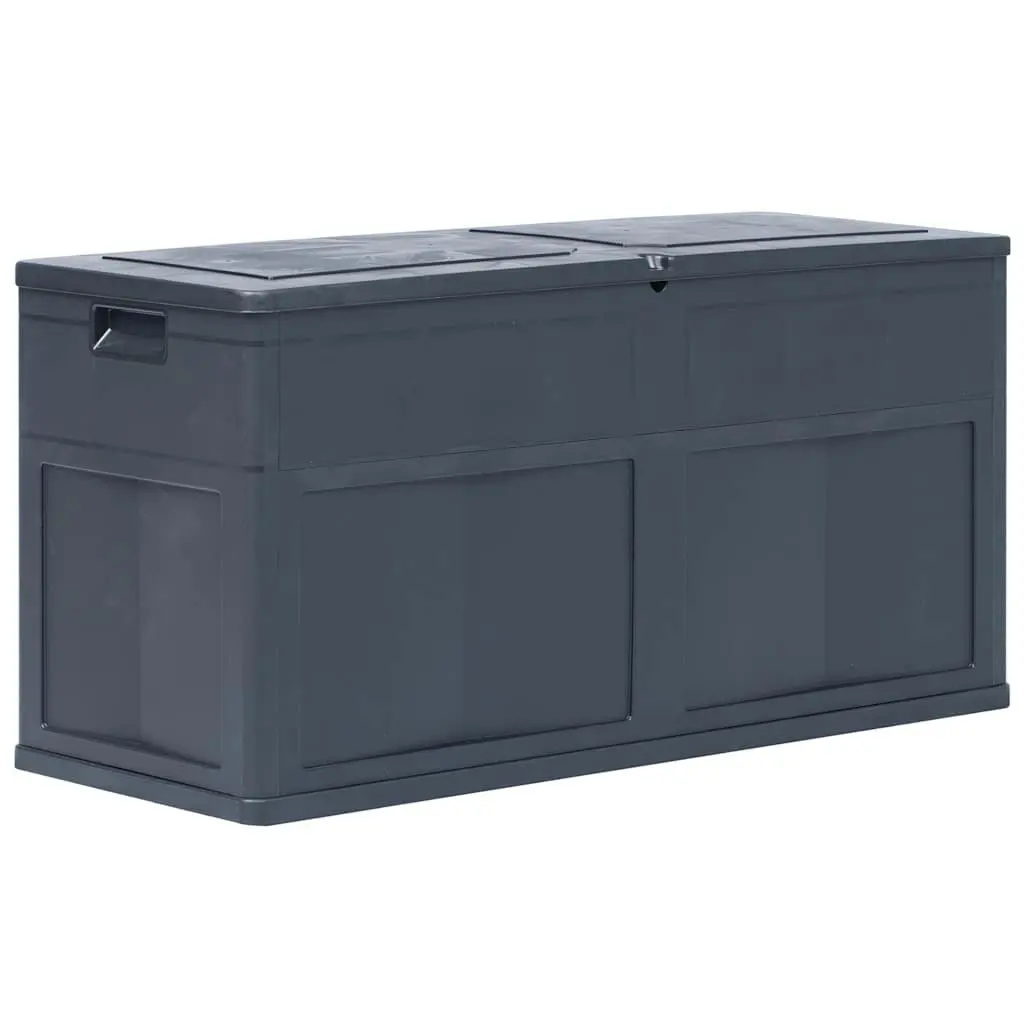 Outdoor Storage Box Weather-Resistant 320L Black Garden Deck Patio Shed Tool Cushion