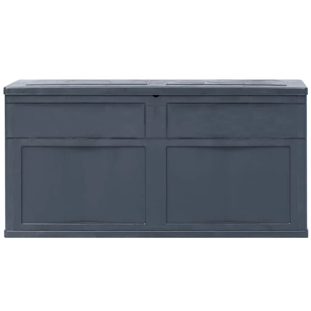 Outdoor Storage Box Weather-Resistant 320L Black Garden Deck Patio Shed Tool Cushion