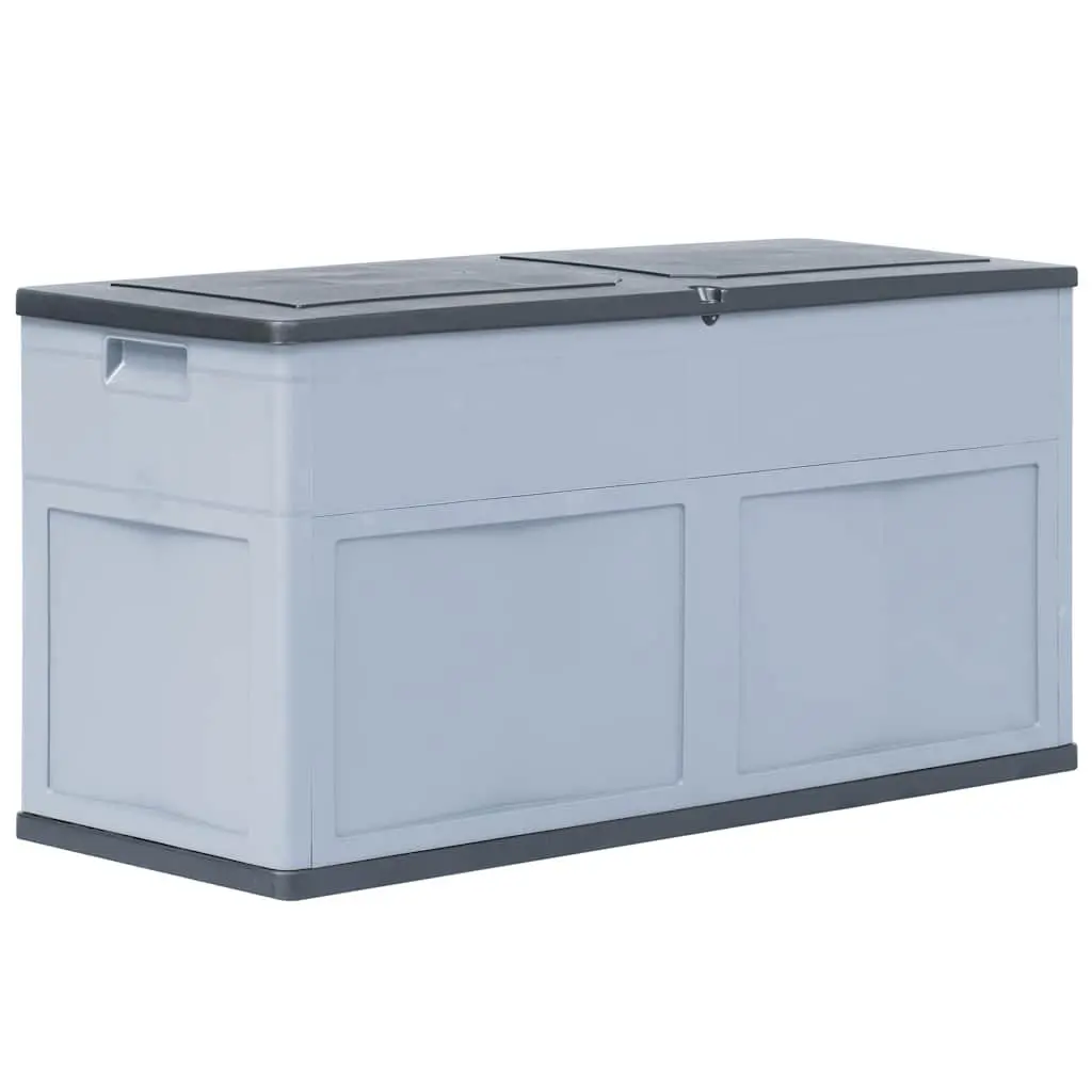 Garden Storage Box Weatherproof 320L Plastic Organizer Grey