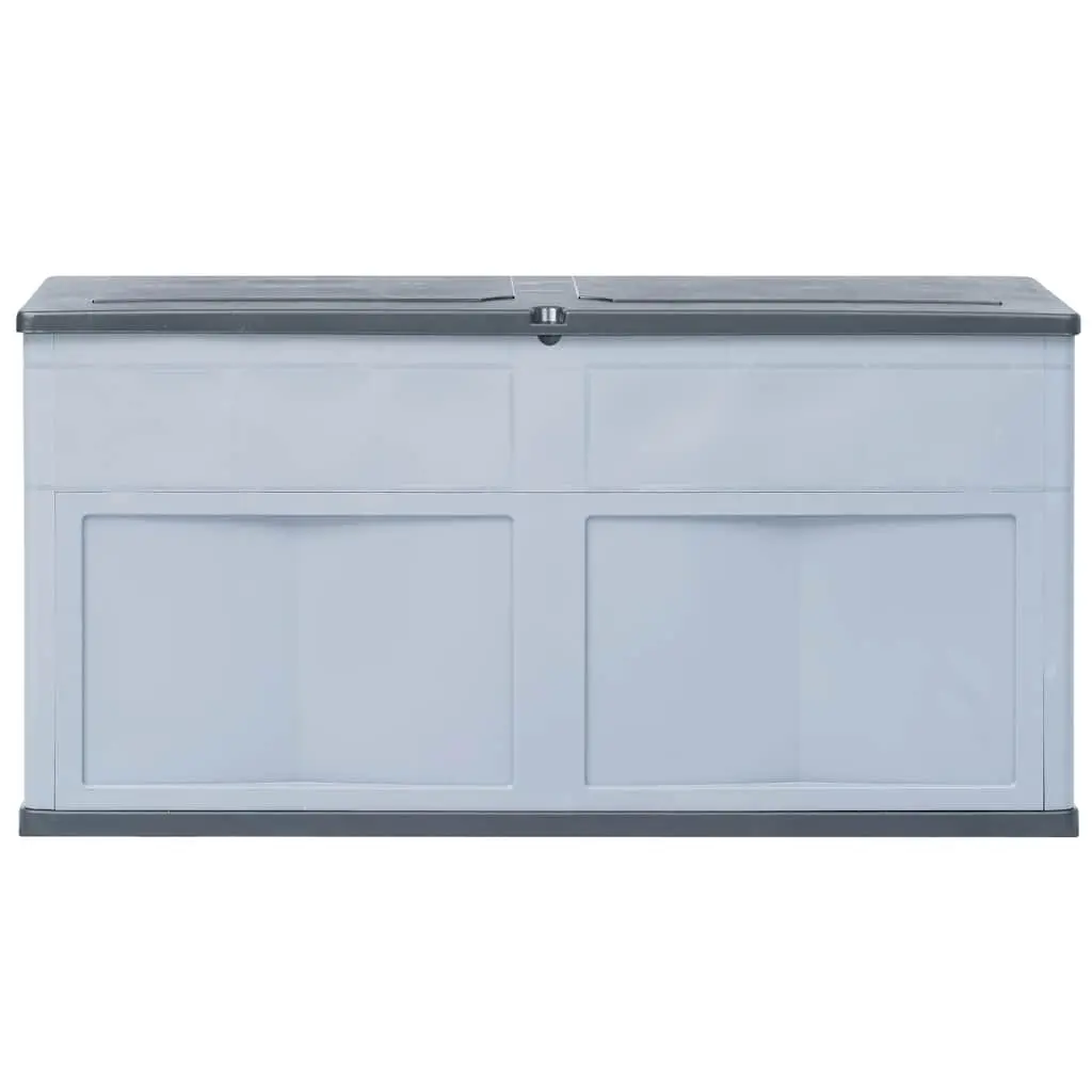 Garden Storage Box Weatherproof 320L Plastic Organizer Grey