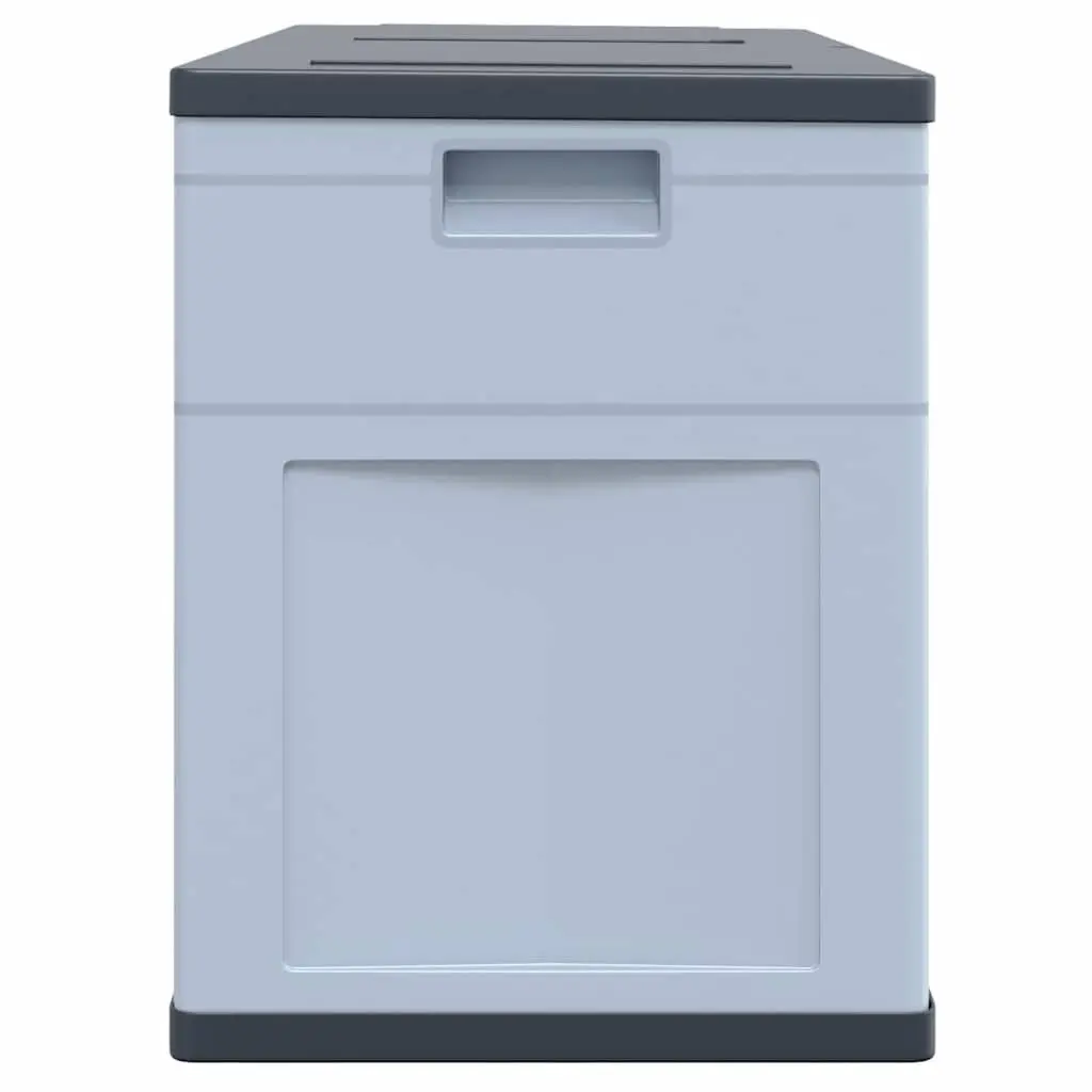 Garden Storage Box Weatherproof 320L Plastic Organizer Grey