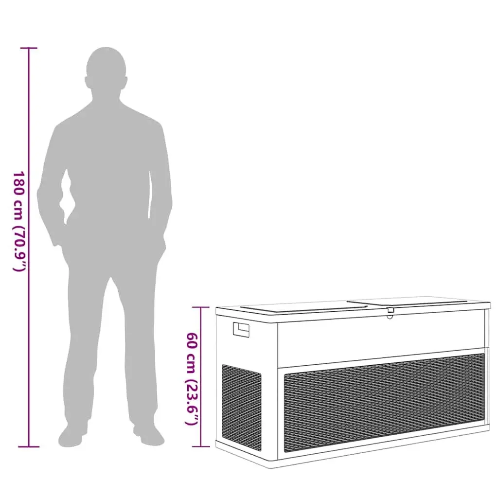 Storage Box Weather Resistant 320L Anthracite