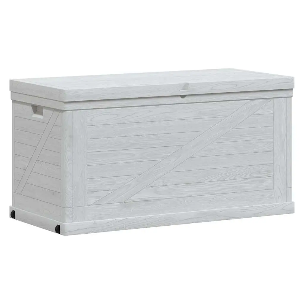 Garden Storage Box 420L Outdoor Indoor Weather Resistant Plastic Grey Container